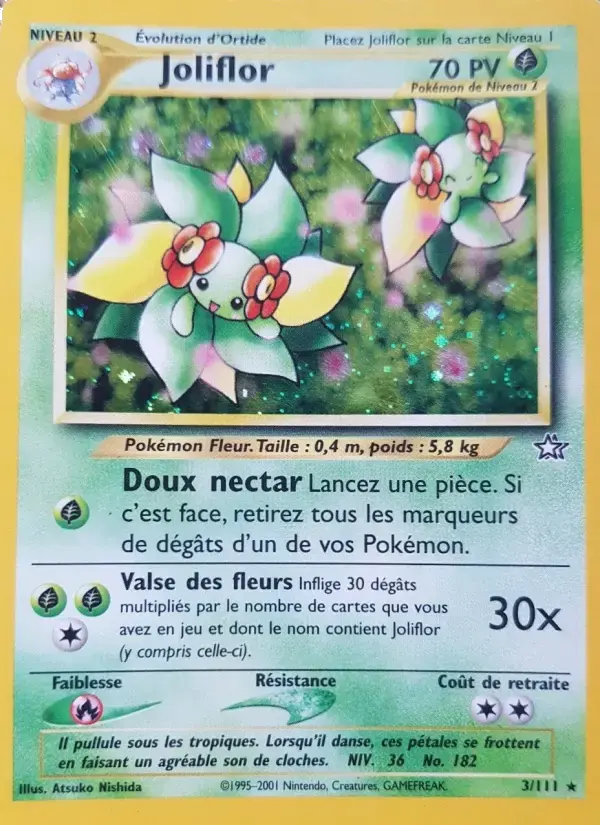 Carte Pokémon Joliflor #3 — Neo Genesis