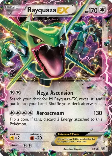 Carte Pokémon Rayquaza-EX #XY66 — Jumbo