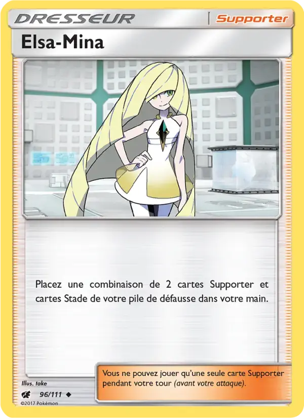 Carte Pokémon Elsa-Mina #96 — Invasion Carmin