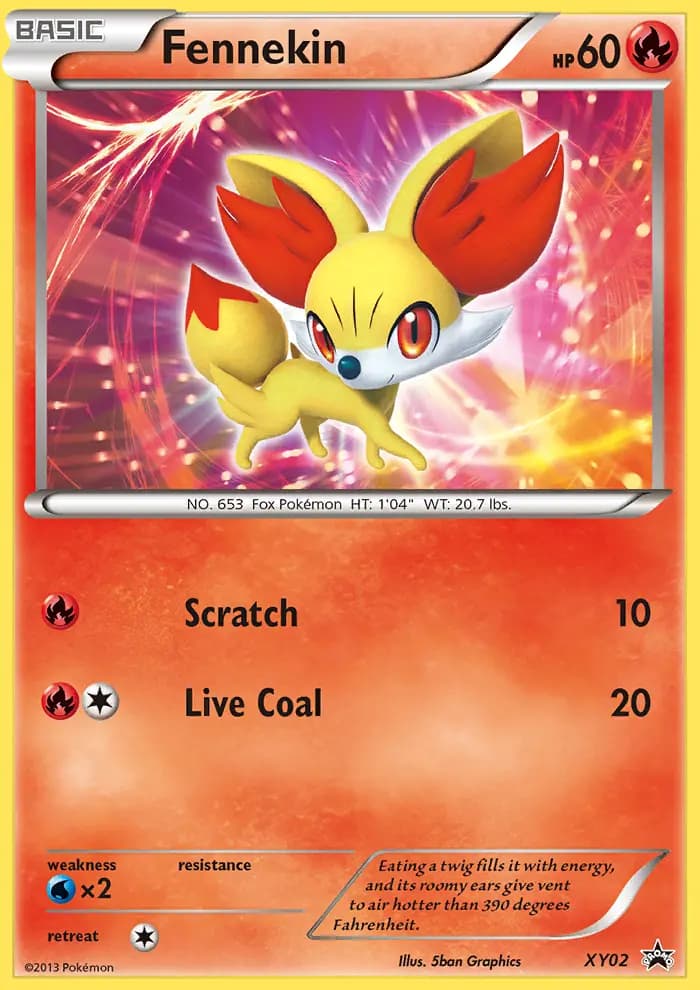 Fennekin #XY02 — XY Promos