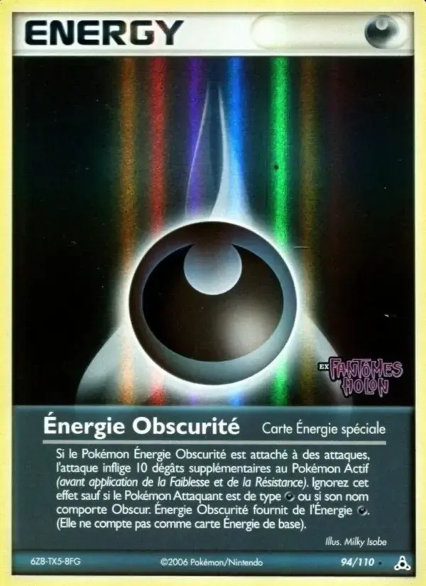 Carte Pokémon Énergie Obscurité #94 — Fantômes Holon