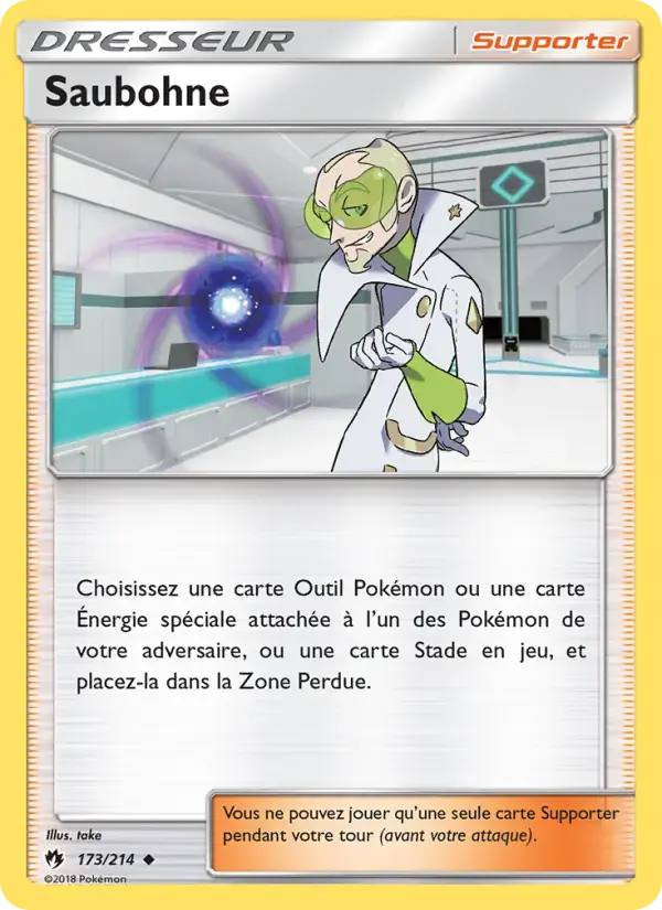 Carte Pokémon Saubohne #173 — Tonnerre Perdu