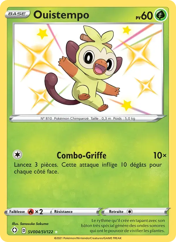 Carte Pokémon Ouistempo #SV004 — Destinées Radieuses