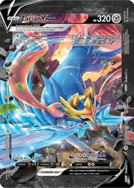 Carte Pokémon Zacian-V-UNION #J269 — Jumbo