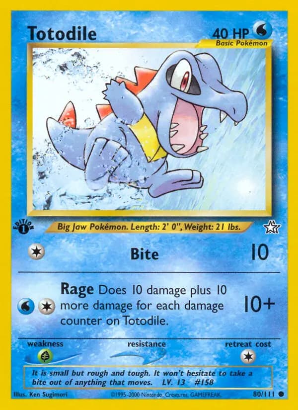 Totodile #80 — Neo Genesis