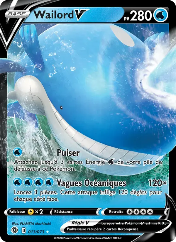 Carte Pokémon Wailord V #13 — La Voie du Maître