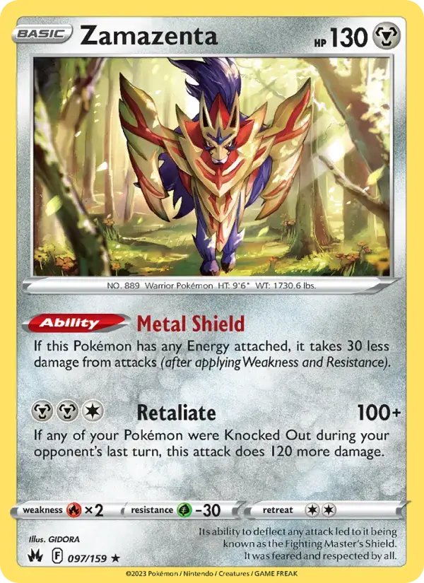 Zamazenta #097 — Crown Zenith