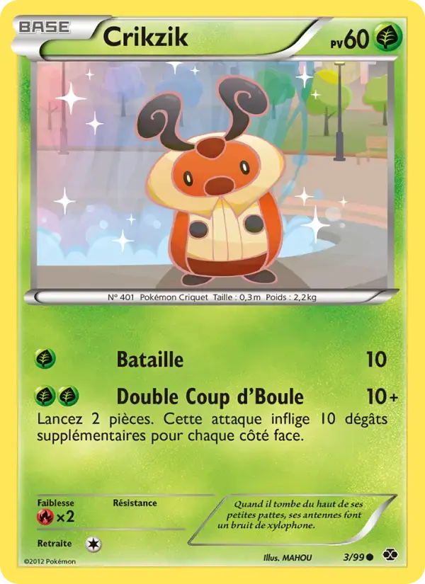 Carte Pokémon Crikzik #3 — Destinées Futures