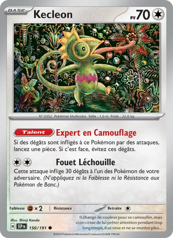 Carte Pokémon Kecleon #150 — Étincelles Déferlantes