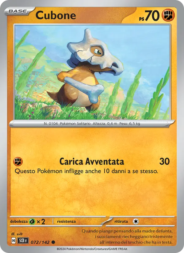 Carte Pokémon Osselait #072 — Couronne Stellaire