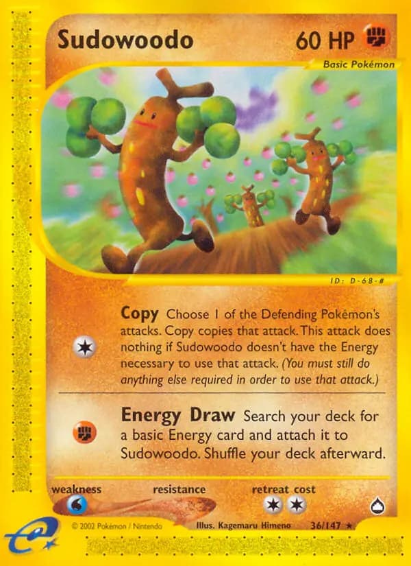 Sudowoodo #36 — Aquapolis