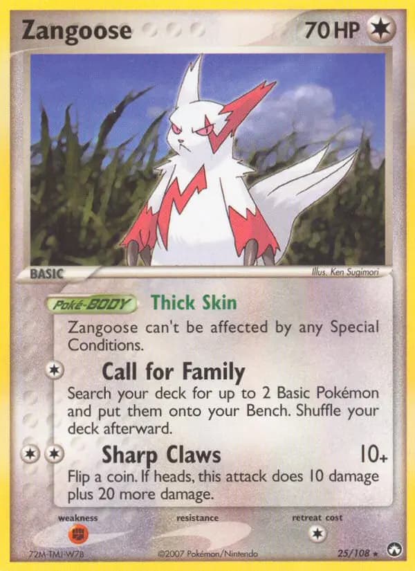 Zangoose #25 — Power Keepers