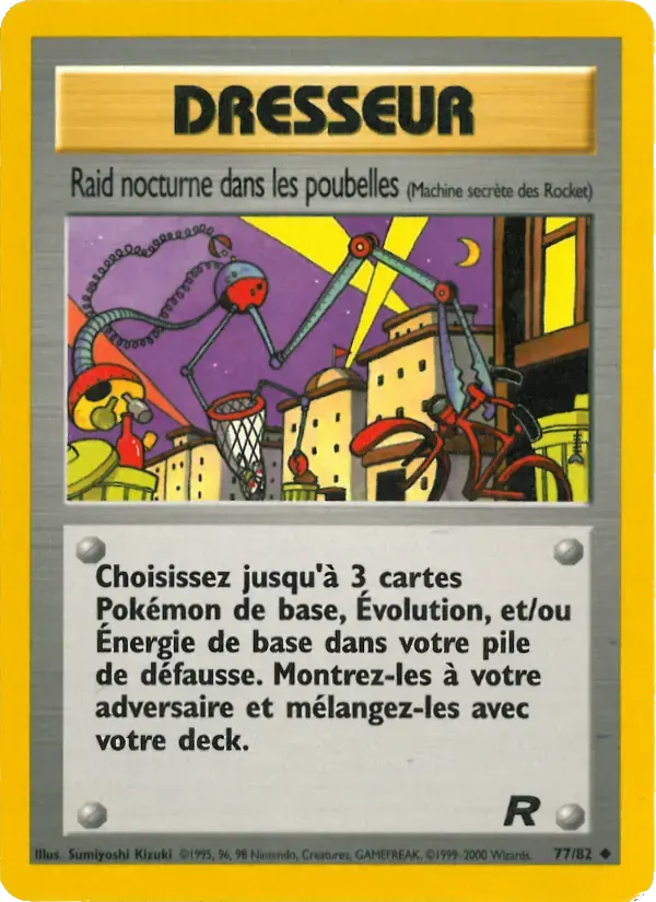 Carte Pokémon Raid nocturne dans les poubelles #77 — Team Rocket