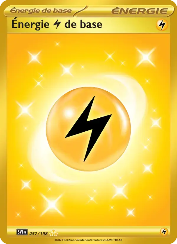 Carte Pokémon Énergie Lightning de base #257 — Écarlate et Violet