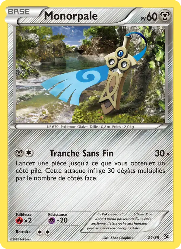 Carte Pokémon Monorpale #21 — Bienvenue à Kalos