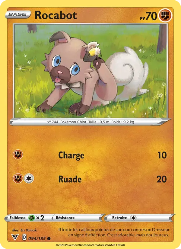 Carte Pokémon Rocabot #94 — Voltage Éclatant