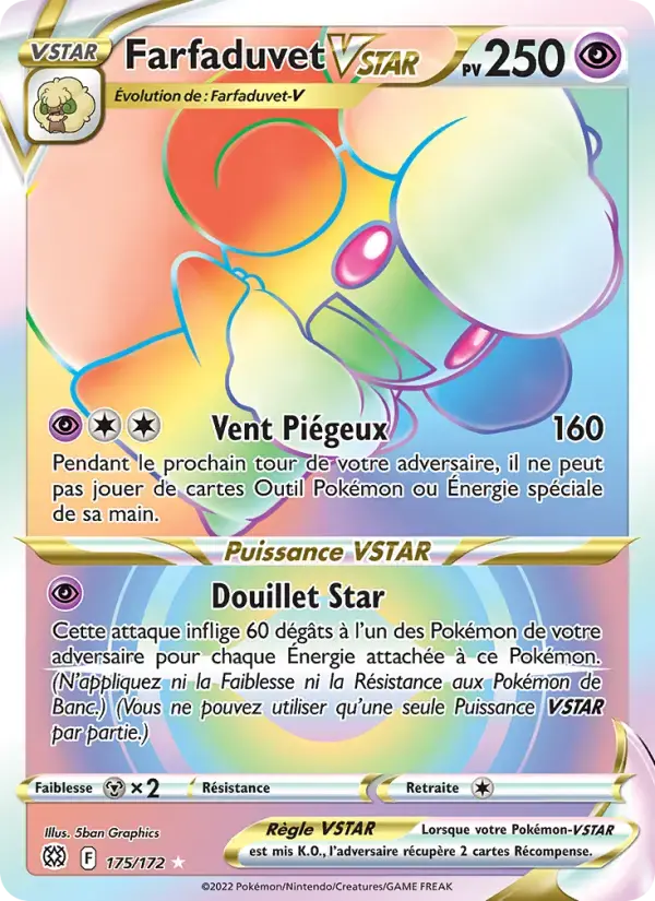 Carte Pokémon Farfaduvet VSTAR #175 — Stars Étincelantes