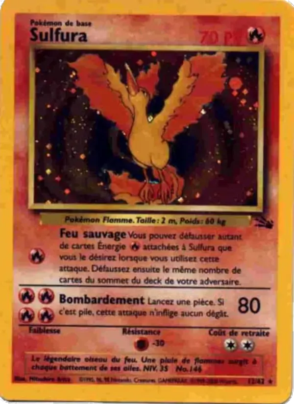 Carte Pokémon Sulfura #12 — Fossile