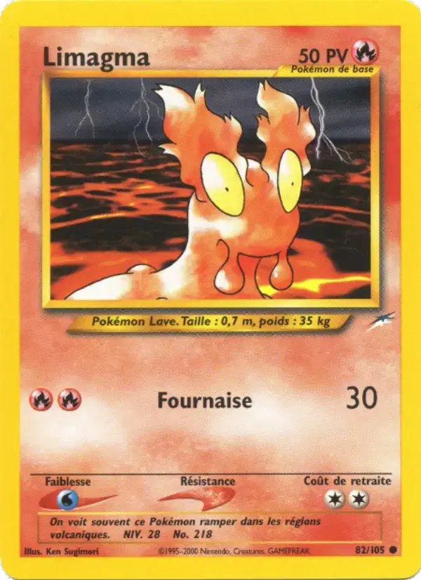 Carte Pokémon Limagma #82 — Neo Destiny