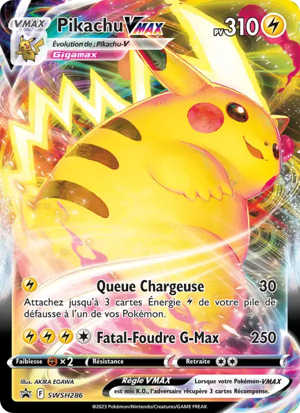 Carte Pokémon Pikachu VMAX #SWSH286 — Promos Épée et Bouclier