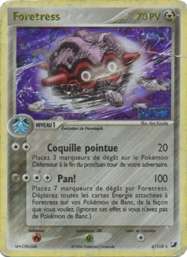 Carte Pokémon Foretress #6 — Forces Cachées