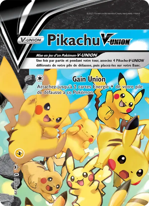 Carte Pokémon Pikachu V-UNION #SWSH139 — Promos Épée et Bouclier