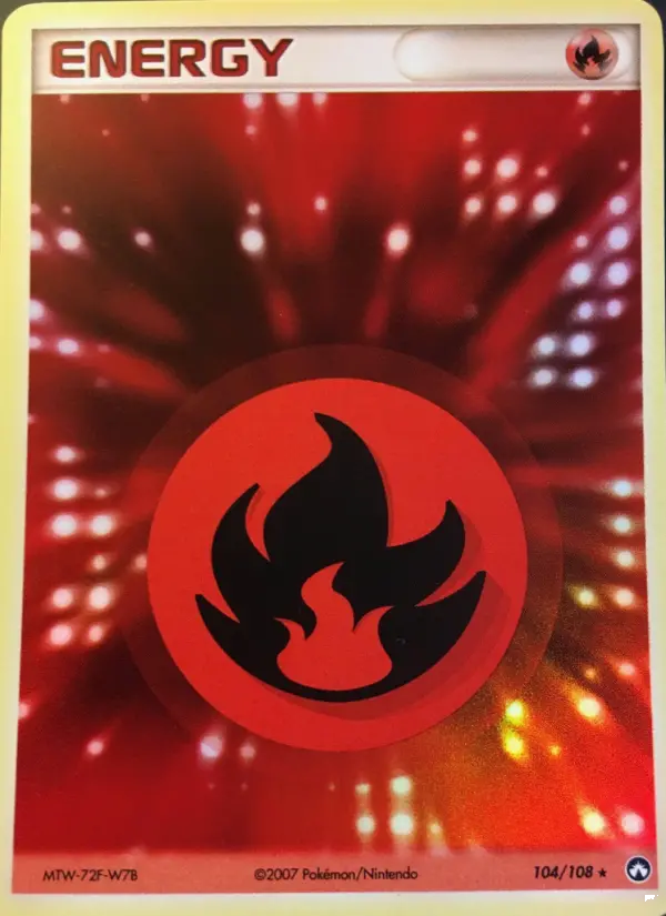 Carte Pokémon Énergie Feu #104 — Gardiens du Pouvoir