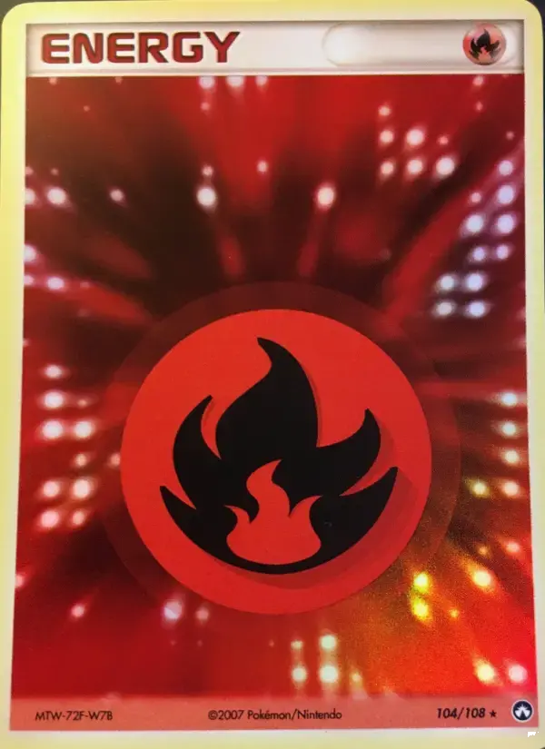 Carte Pokémon Énergie Feu #104 — Gardiens du Pouvoir