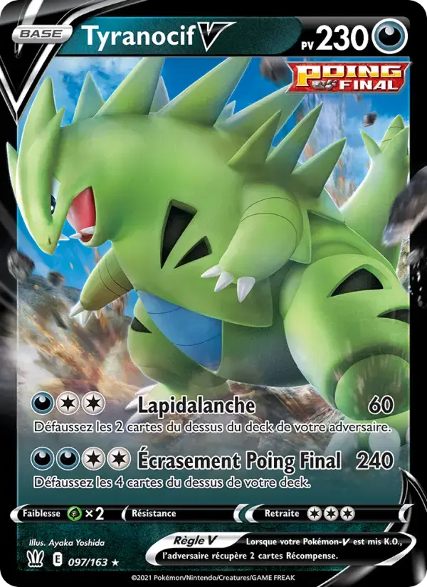 Carte Pokémon Tyranocif V #97 — Styles de Combat