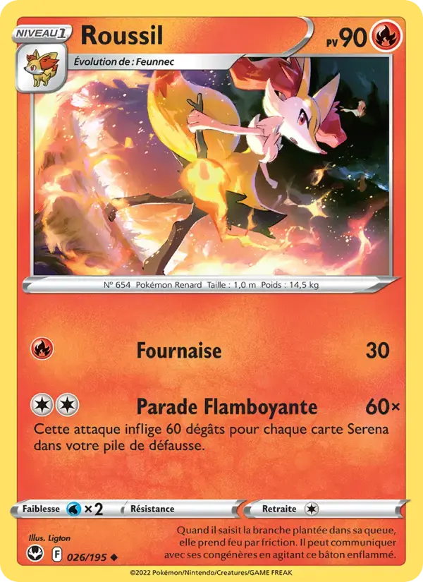 Carte Pokémon Roussil #026 — Tempête Argentée