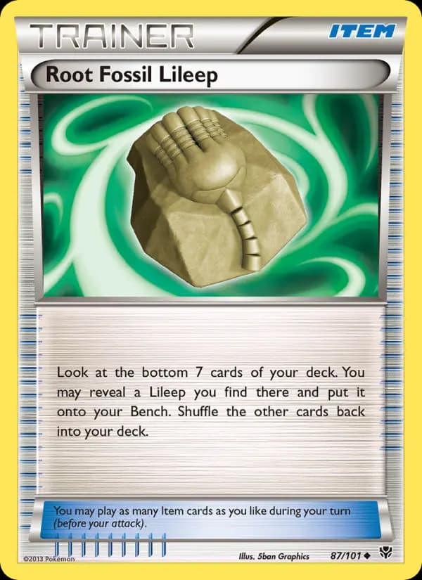 Root Fossil Lileep #87 — Plasma Blast