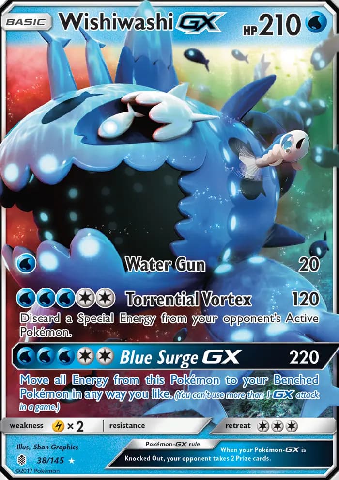 Wishiwashi GX #38 — Guardians Rising