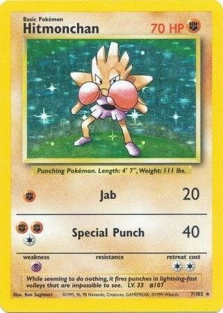 Hitmonchan #7 — Base Set
