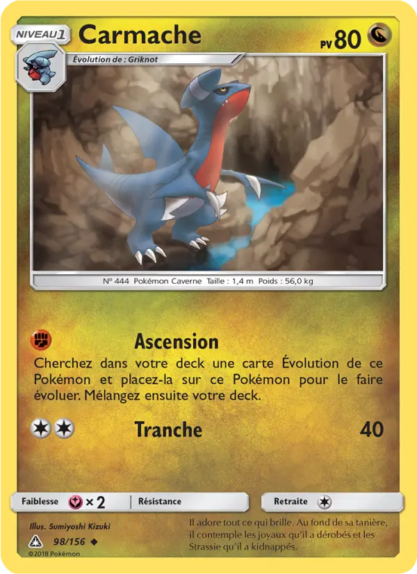 Carte Pokémon Carmache #98 — Ultra-Prisme