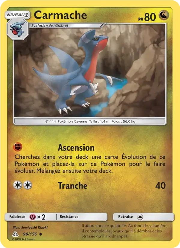 Carte Pokémon Carmache #98 — Ultra-Prisme