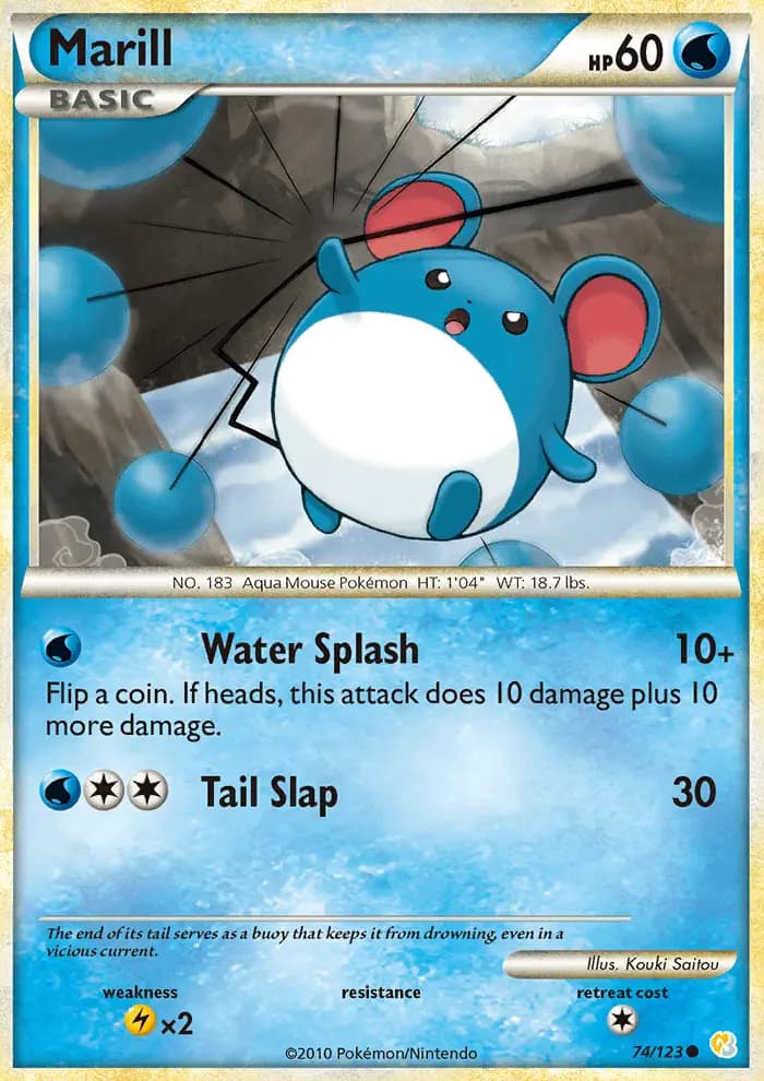 Marill #74 — HeartGold SoulSilver