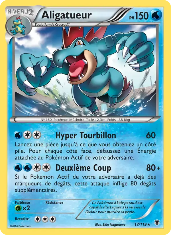 Carte Pokémon Aligatueur #17 — Vigueur Spectrale