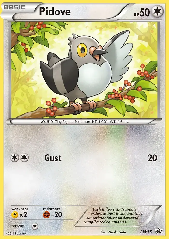 Pidove #BW15 — Black & White Promos