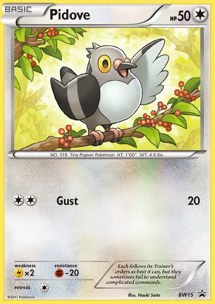 Pidove #BW15 — Black & White Promos