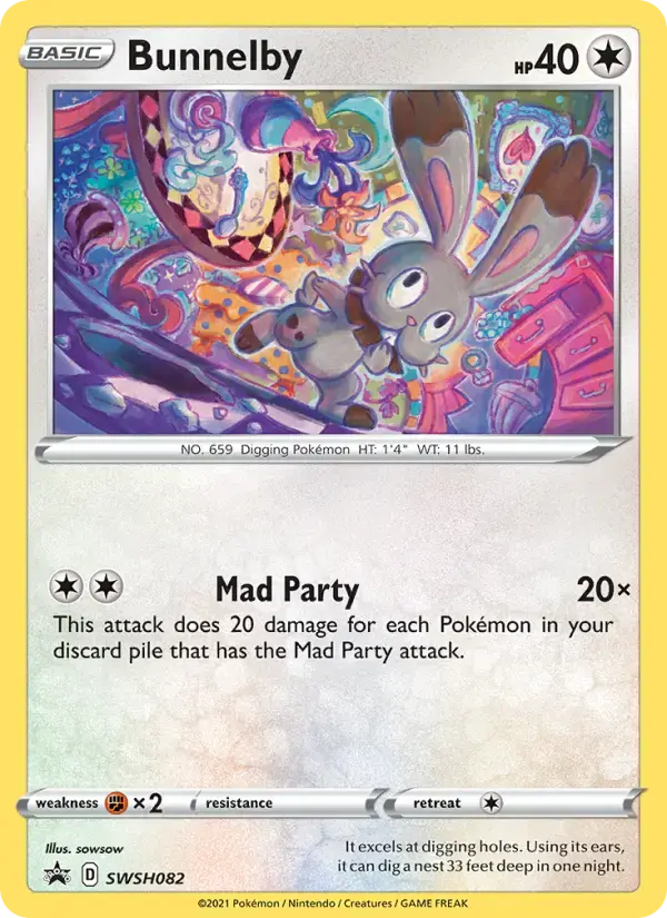 Bunnelby #SWSH082 — Sword & Shield Promos