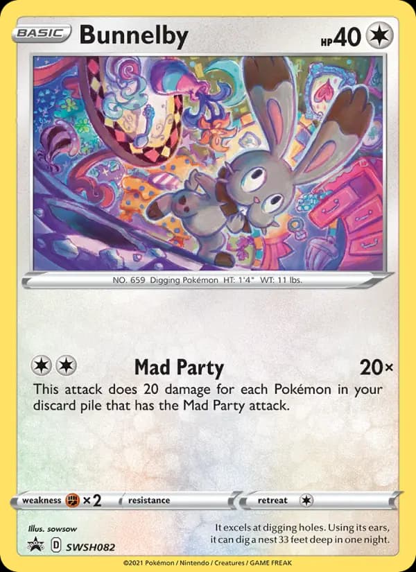 Bunnelby #SWSH082 — Sword & Shield Promos