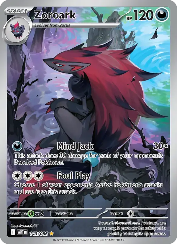 Zoroark #143 — White Flare