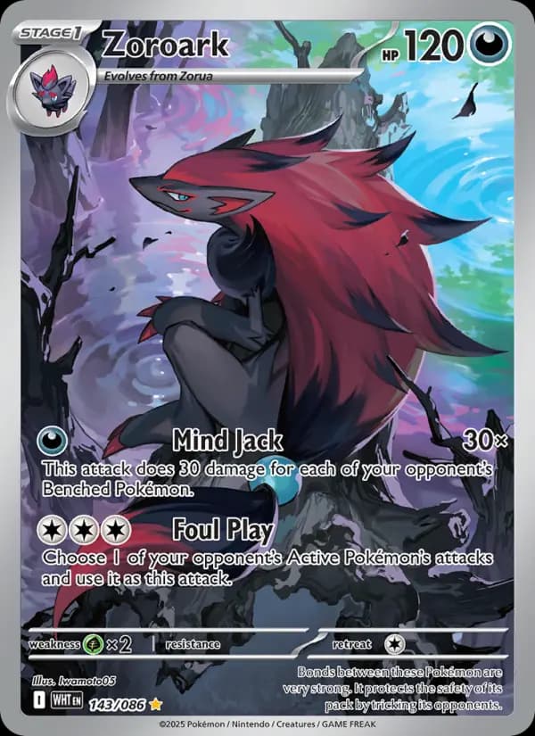 Zoroark #143 — White Flare