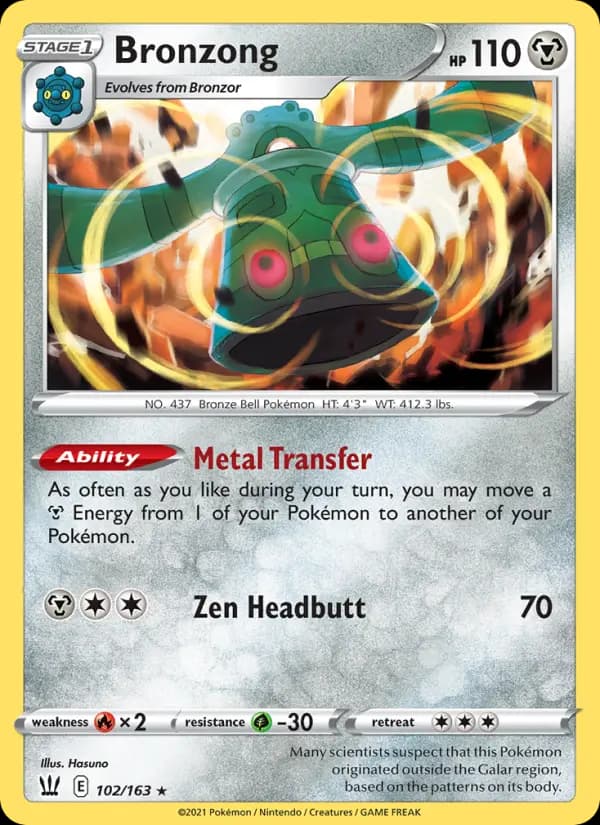 Bronzong #102 — Battle Styles