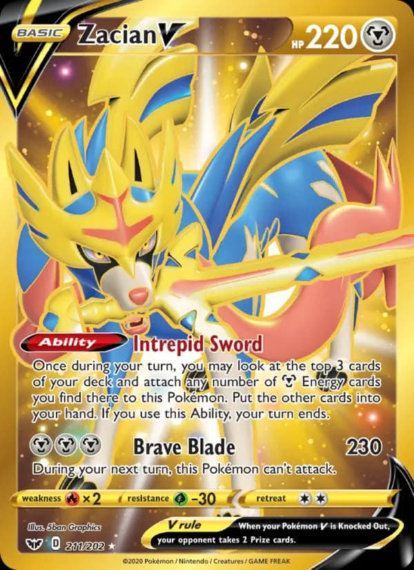 Zacian V #211 — Sword & Shield