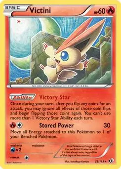 Carte Pokémon Victini #023 Non Holo — Trésors Légendaires