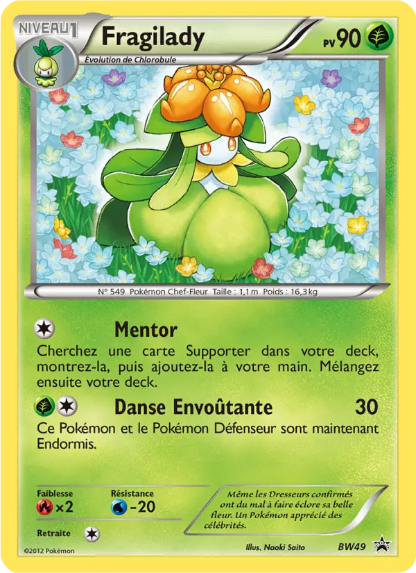 Carte Pokémon Fragilady #BW49 — Promos Noir et Blanc
