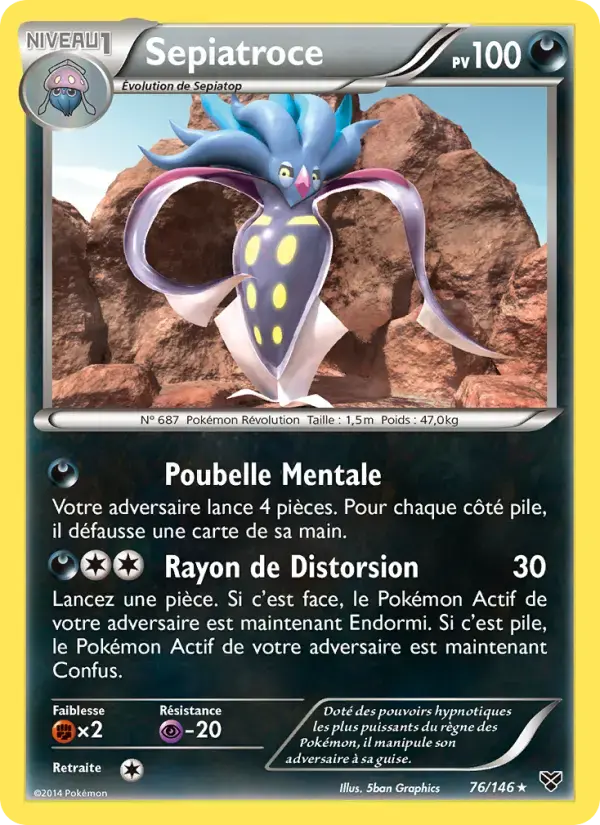 Carte Pokémon Sepiatroce #76 — XY