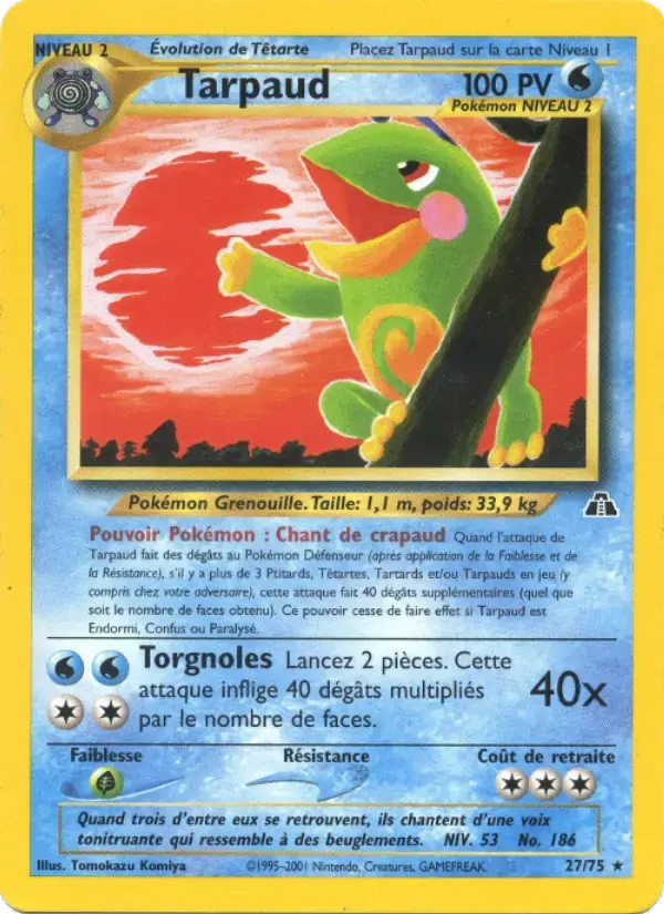 Carte Pokémon Tarpaud #27 — Neo Discovery