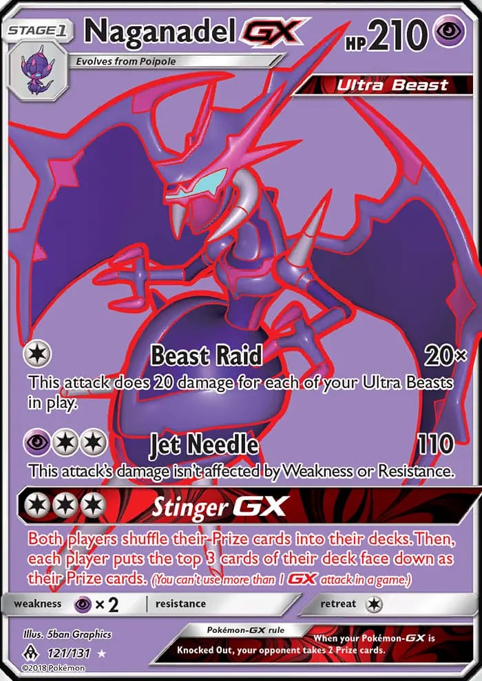Naganadel GX #121 — Forbidden Light